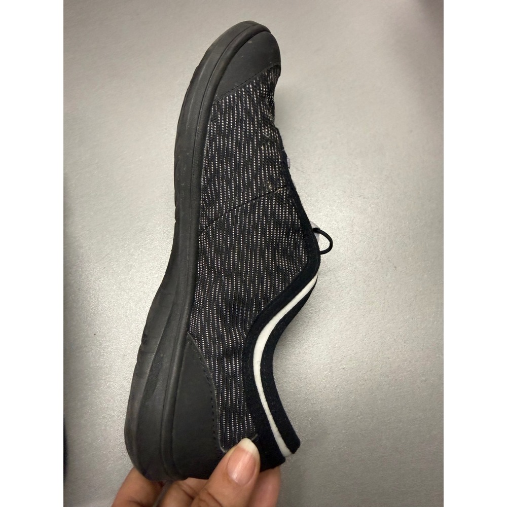 Clarks Cloudsteppers Sillian Tino Womens Black White Pinstripe Walking Shoes - Picture 7 of 9